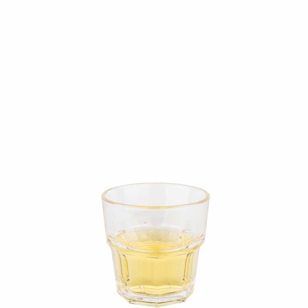 Kunststoffglas Remedy 20 cl, stapelbar und transparent, bedruckbar und gravierbar, Farbe mix