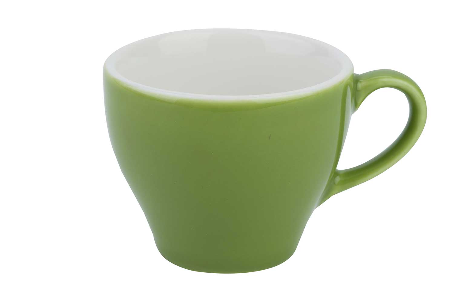 Druck einer grünen Barista Kaffeetasse, Foto 2