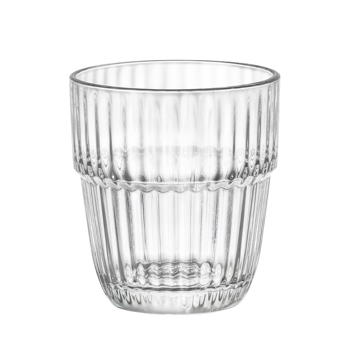 Barshine Tumbler Glas 31 cl. aus klarem, transparentem Glas, gerade Frontansicht mit symmetrischem und glattem Design.