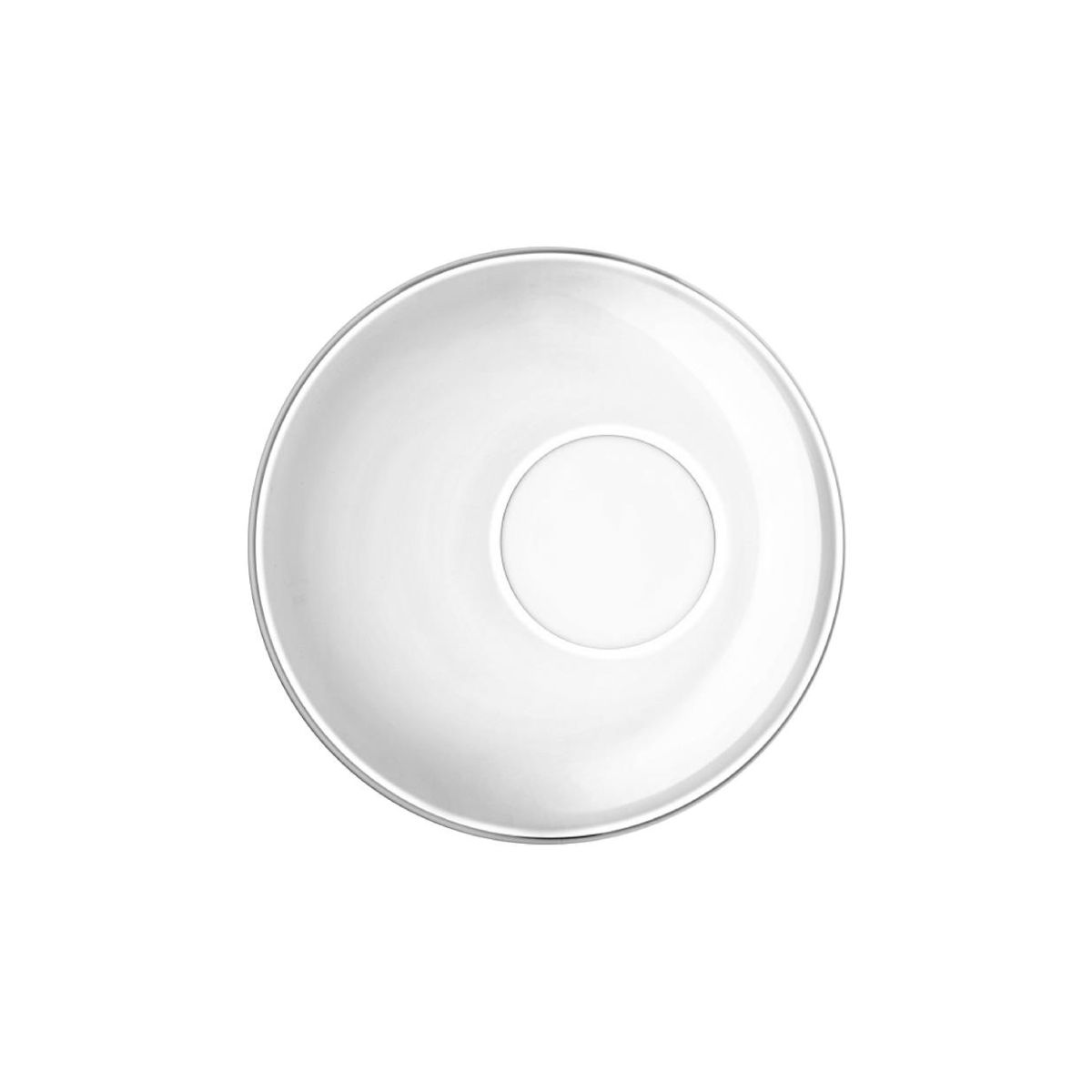 Transparente Espresso untertasse Easy Bar, 14 cm, aus Glas mit runder Frontansicht und glatter Oberfläche.