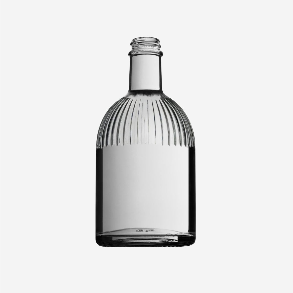 Flasche Florence 0,5 Liter, dargestellt in der Vorderansicht zur Hervorhebung von Flaschenform und Inhalt.