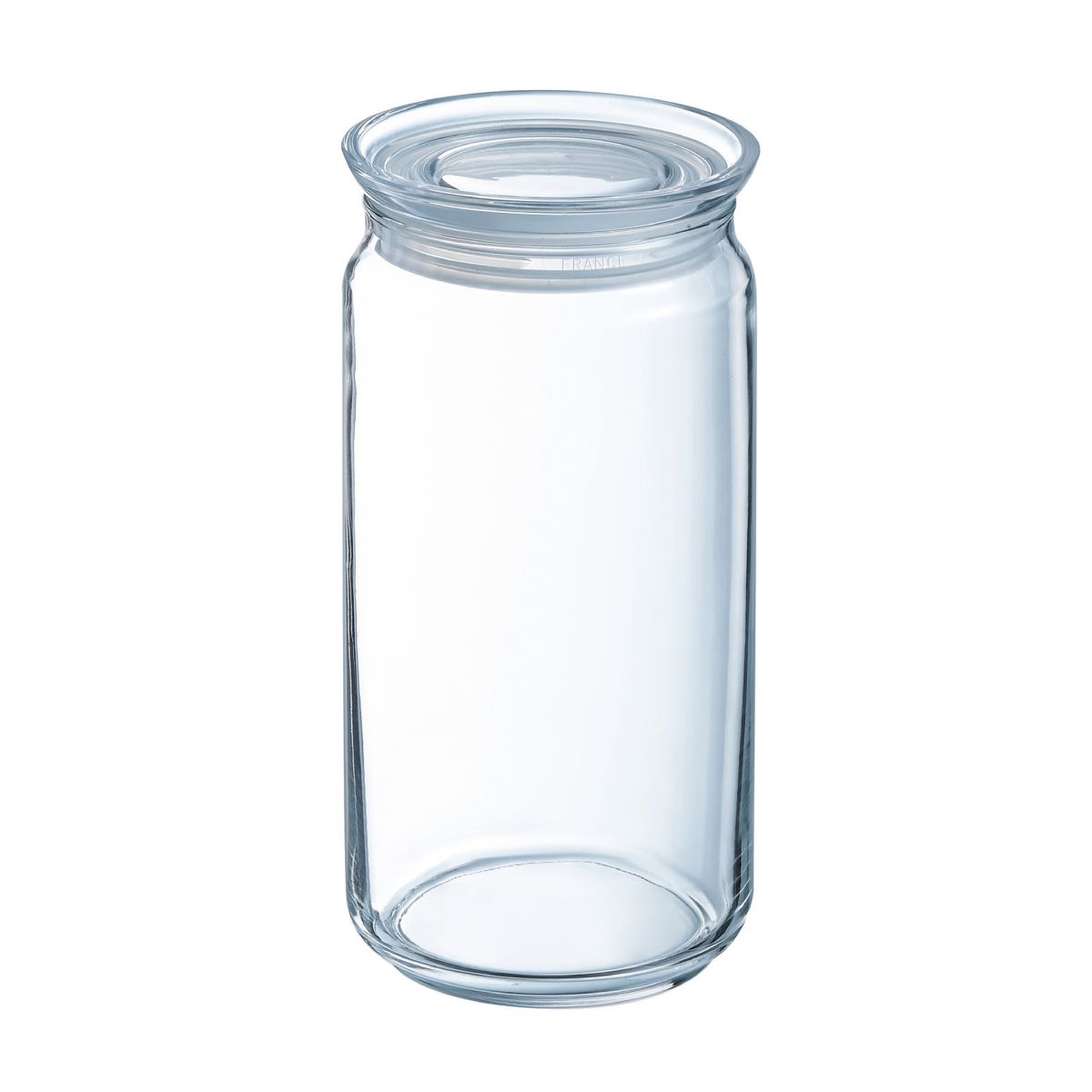 Glass mit Deckel 1,5 Liter, transparentes Vorratsglas für die Küche.