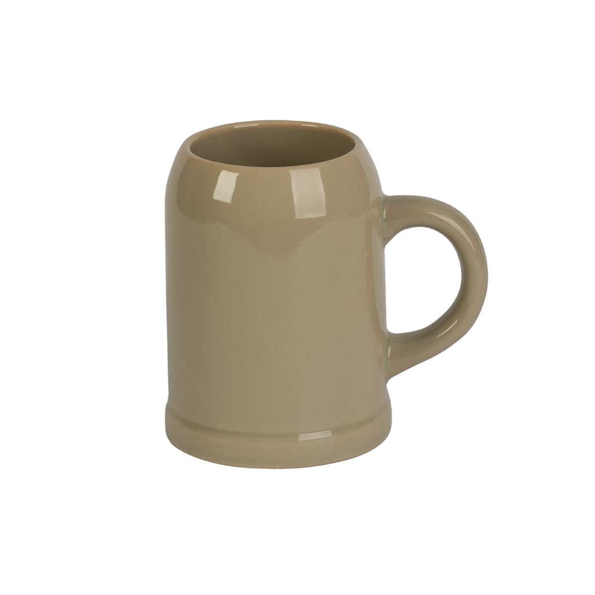 Vorderansicht eines Steinkrug 30 cl. Fassungsvermögen, robuster Bierkrug mit klassischer zylindrischer Form.