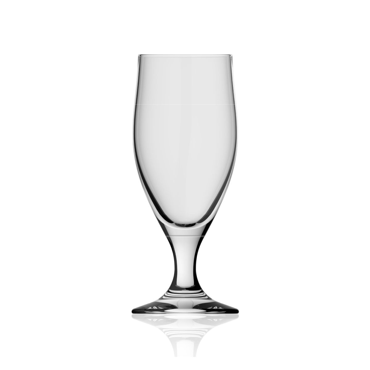 Bierglas Avano 27 cl. aus transparentem Glas, Vorderansicht ohne Aufdruck