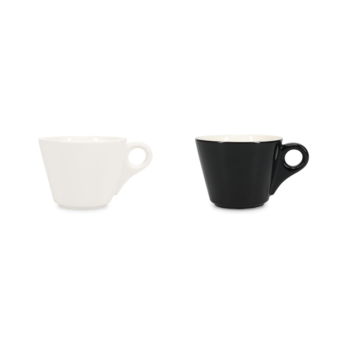 Liste der verfügbaren Farbvarianten des Baristo Cappuccino Cup 21 cl. Porzellan, übersichtlich geordnet.