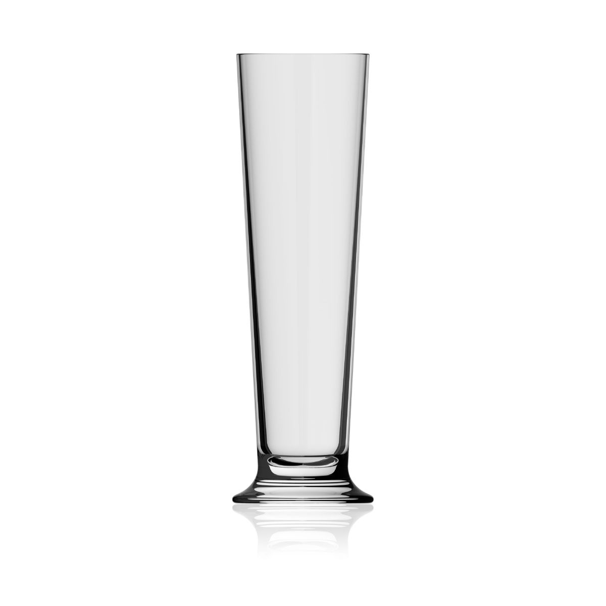 Bierglas Stange 38 cl. transparentes Glas, Vorderansicht ohne Aufdruck