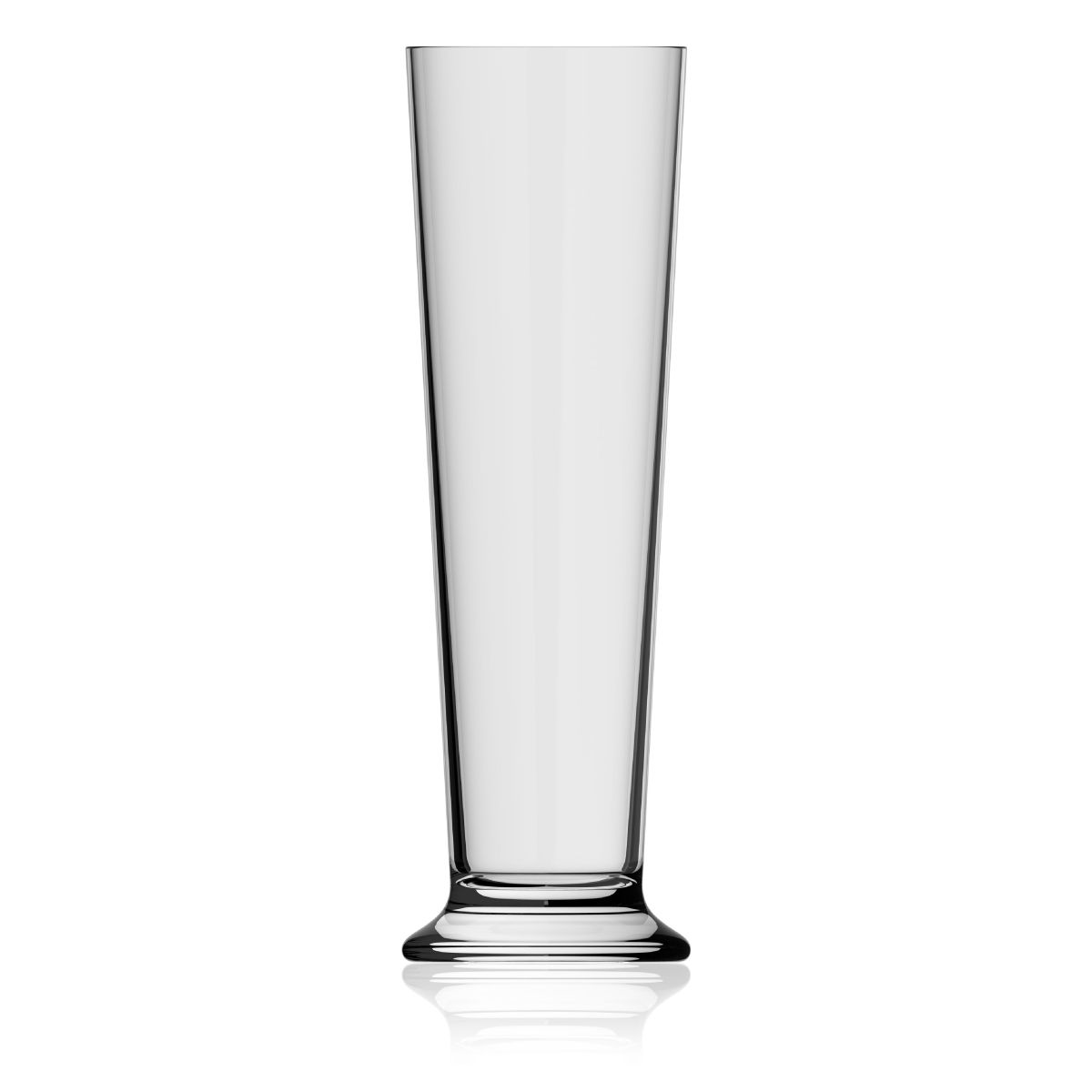 Bierglas Stange 65 cl. transparentes Glas, Vorderansicht ohne Aufdruck