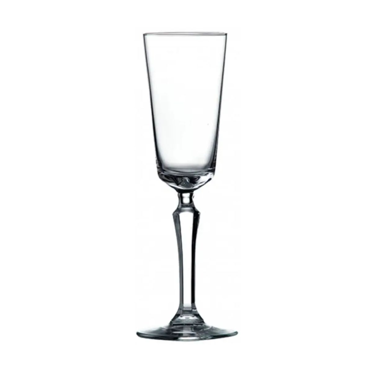 Vorderansicht des Champagnerglas Spksy 17.4 cl aus Klarglas mit schlankem Kelch und schmalem Stiel.