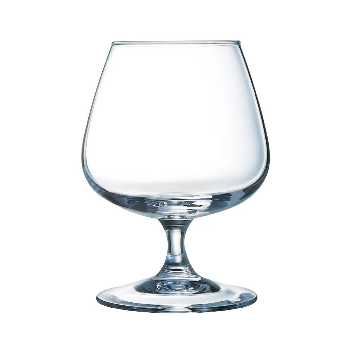 Vorderansicht des Degustation Glas Likör 41 cl. Hergestellt aus transparentem Glas.