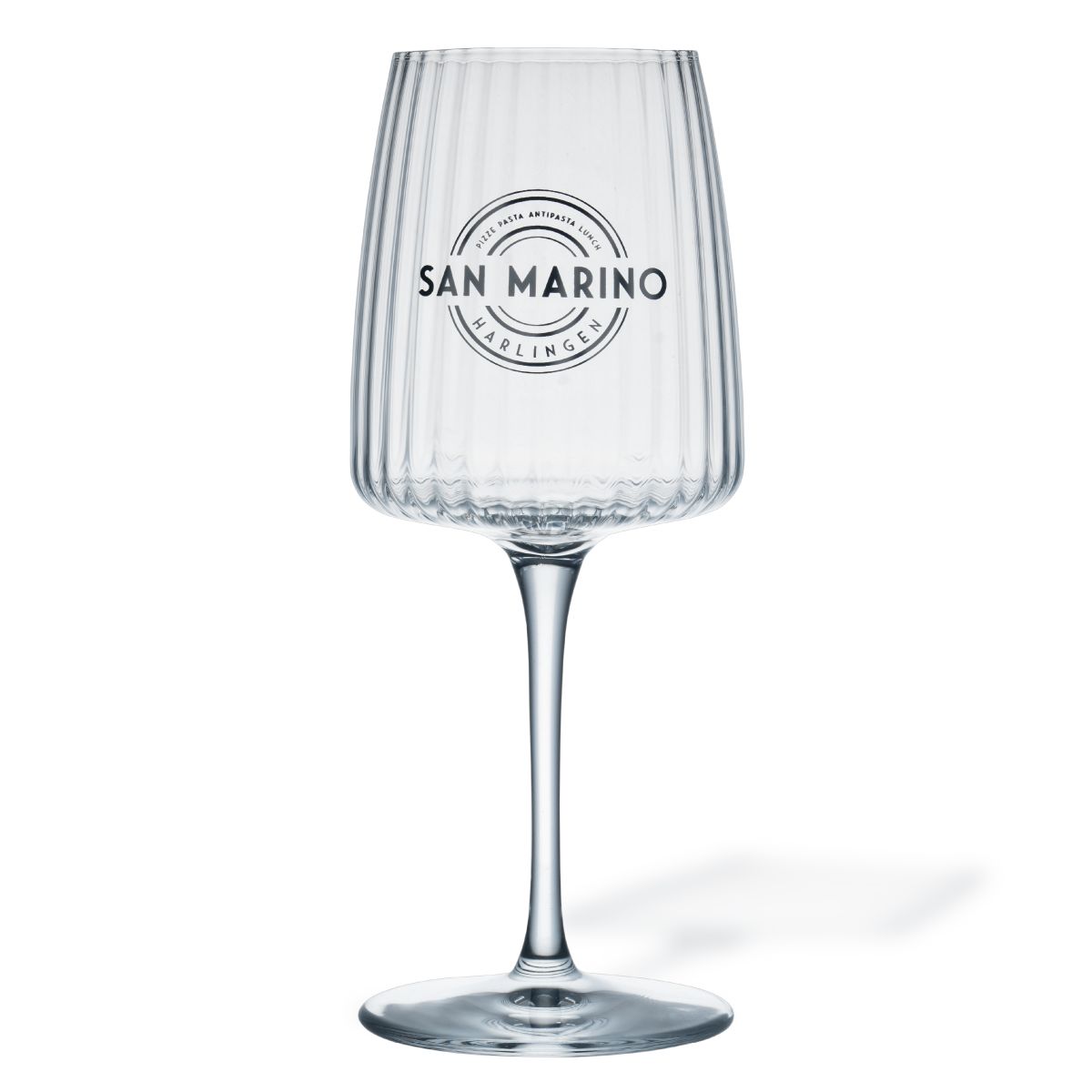 Exclusiva-Weinglas, 53,5 cl, mit einfarbigem San-Marino-Logo auf der Vorderseite