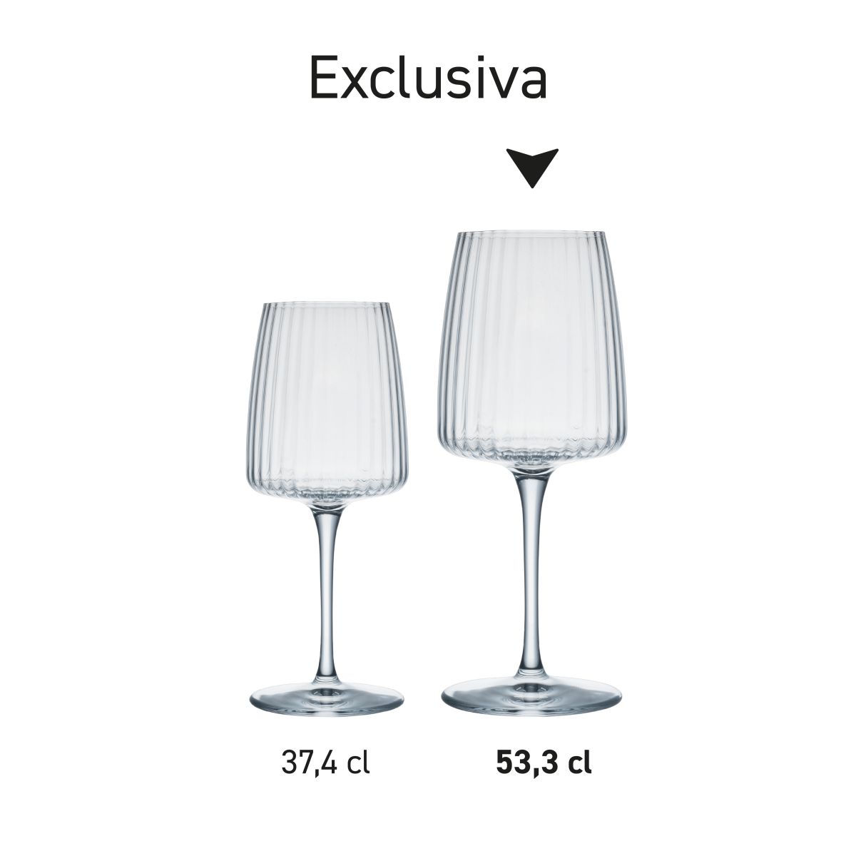 Exclusiva-Weinglas 53,5 cl, Serie, mehrere Exemplare nebeneinander abgebildet