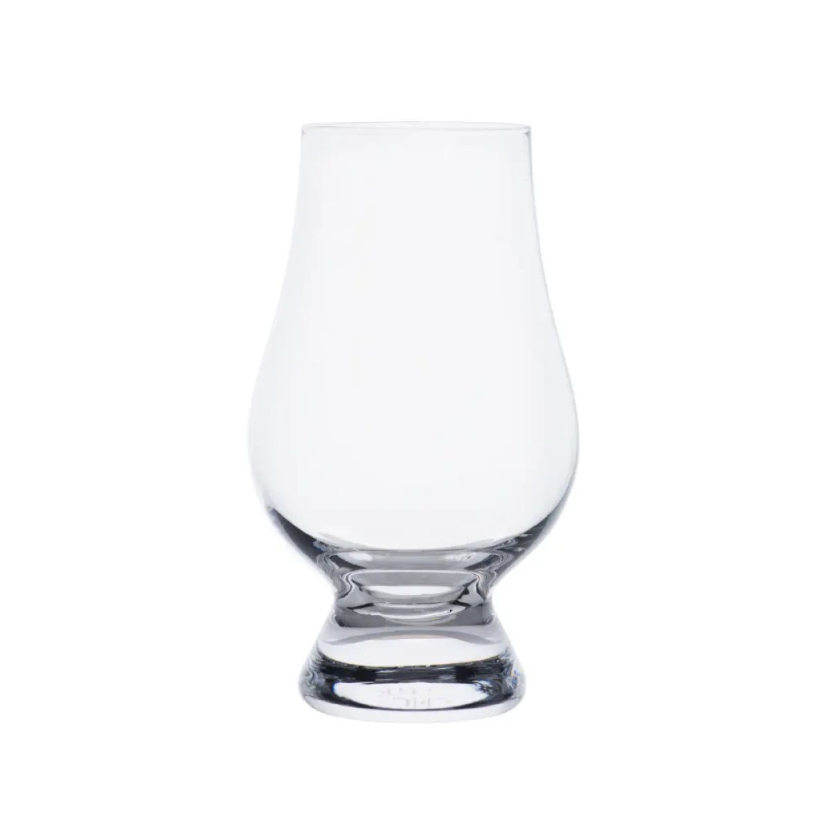 Vorderansicht eines klaren Glencairn Whiskyglases 20 cl. aus Glas, mit klassischem Tulpen-Design.