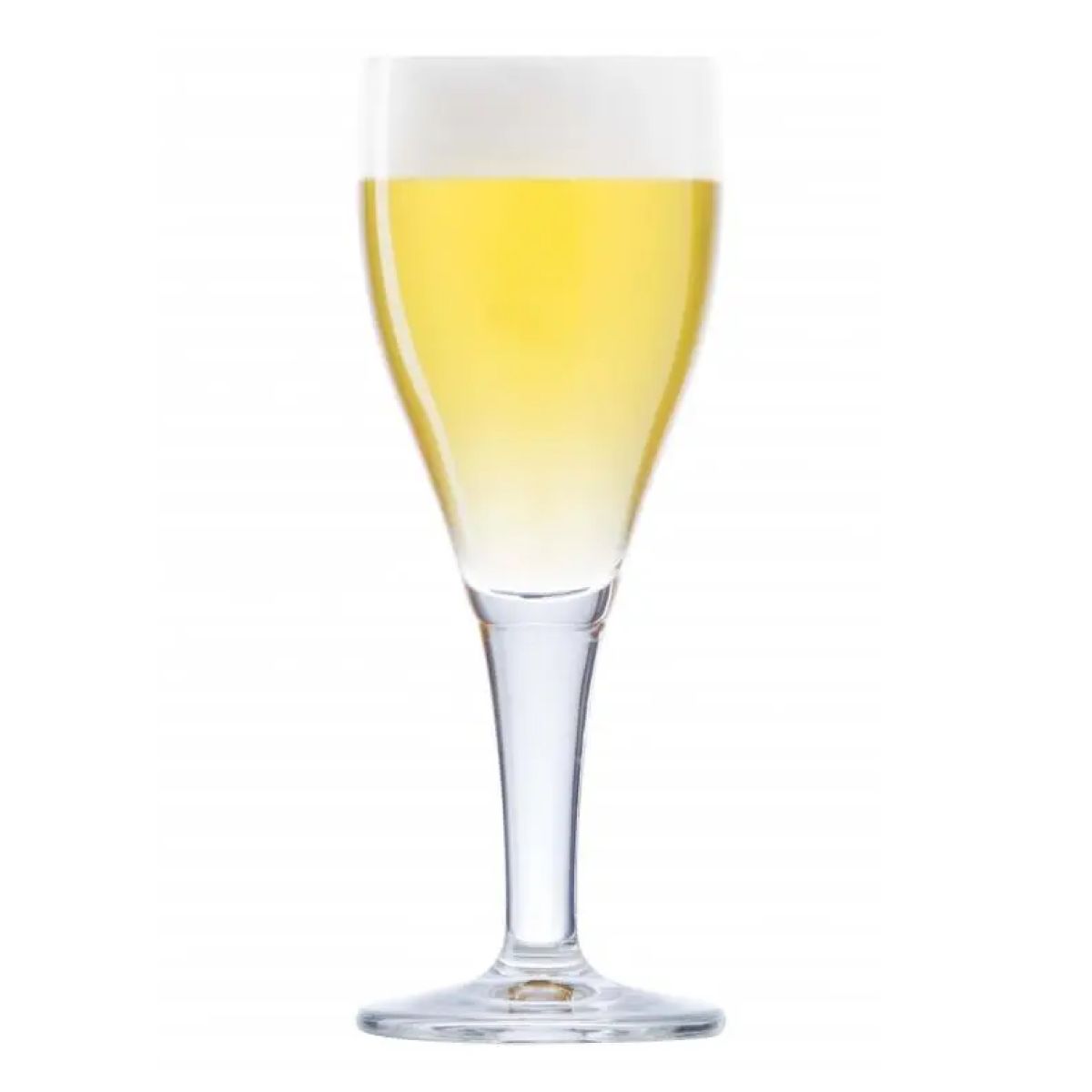 Harzer Bierglas 30 cl. vom Fass gefüllt mit Bier auf weißem Hintergrund