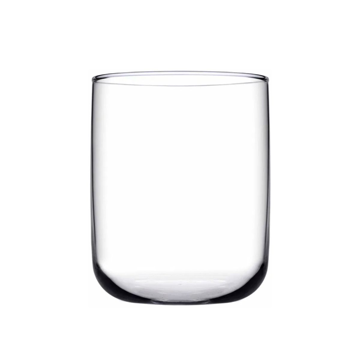 Vorderansicht des Iconic Tumbler 27 cl. Glas mit zylindrischer Form und glatter, transparenter Oberfläche.
