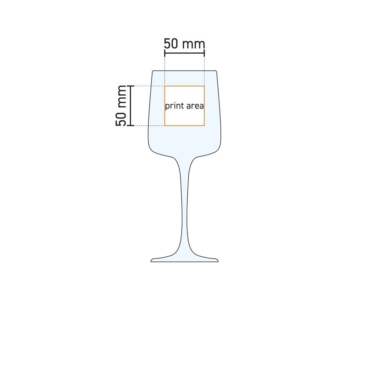Iconic Weinglas 43 cl. bedrucken Iconic Weinglas 43 cl. bedrucken