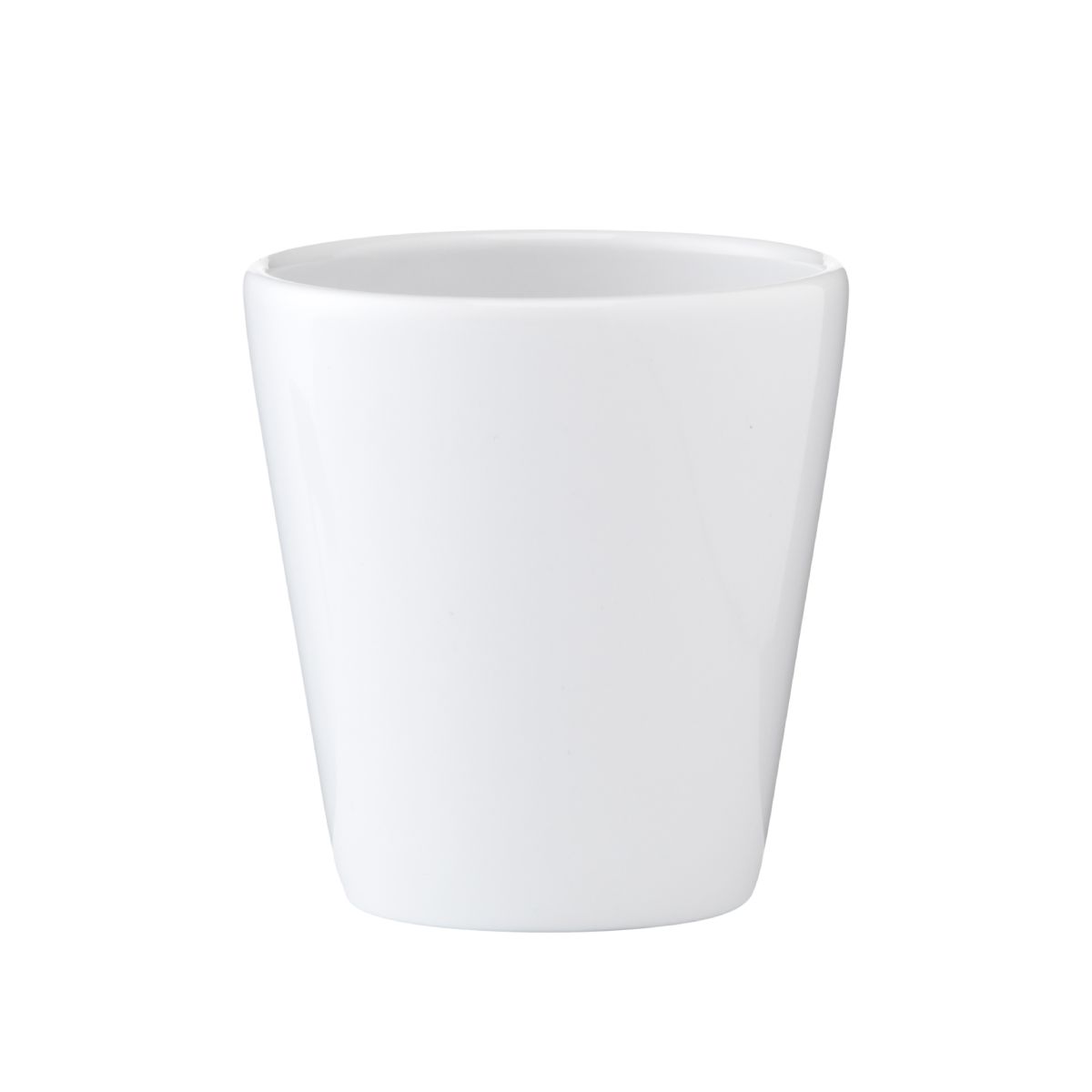 Vorderansicht des Becher Palermo ohne Henkel 19 cl. mit schlankem zylindrischen Design.