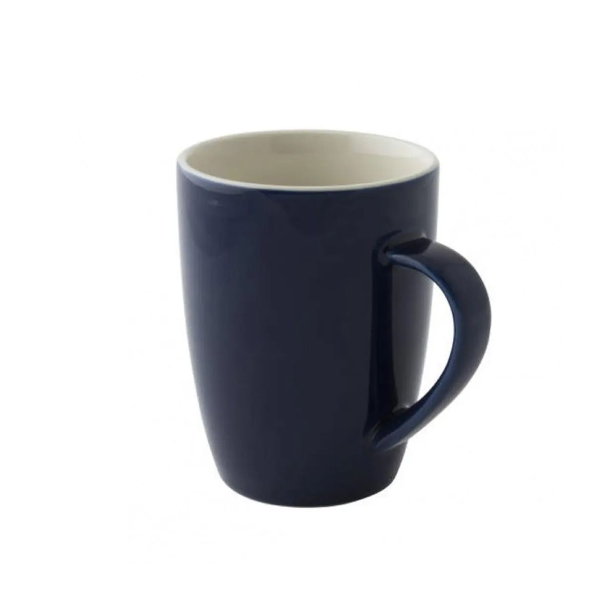 Robusta-Becher 18 cl. Porzellan in Vorderansicht, glatte blaue Oberfläche und gerade zylindrische Form.