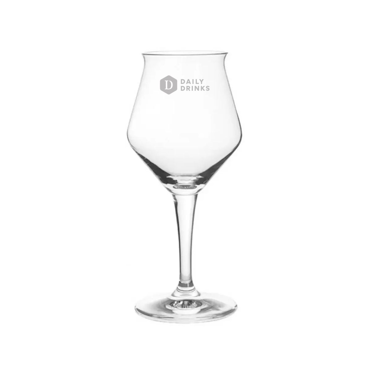Gravur des DailyDrinks-Logos auf der Vorderseite eines 47 cl Chef &amp; Sommelier Weinglases aus Glas.