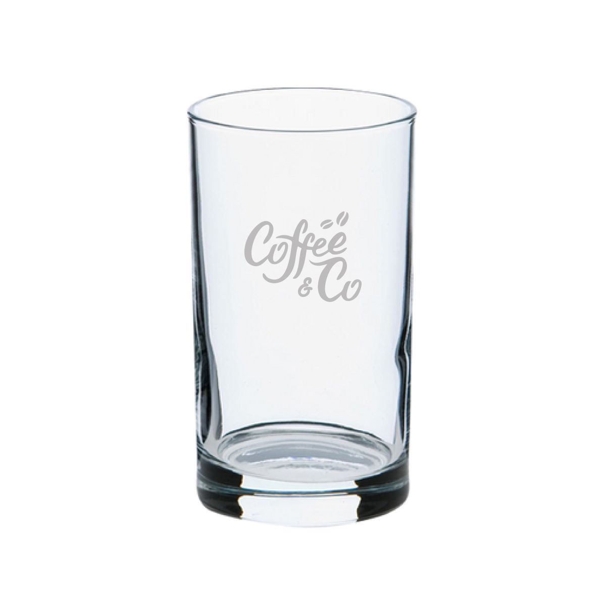 21-cl-Spritzglas mit eingraviertem CoffeeCo-Logo auf der Vorderseite.