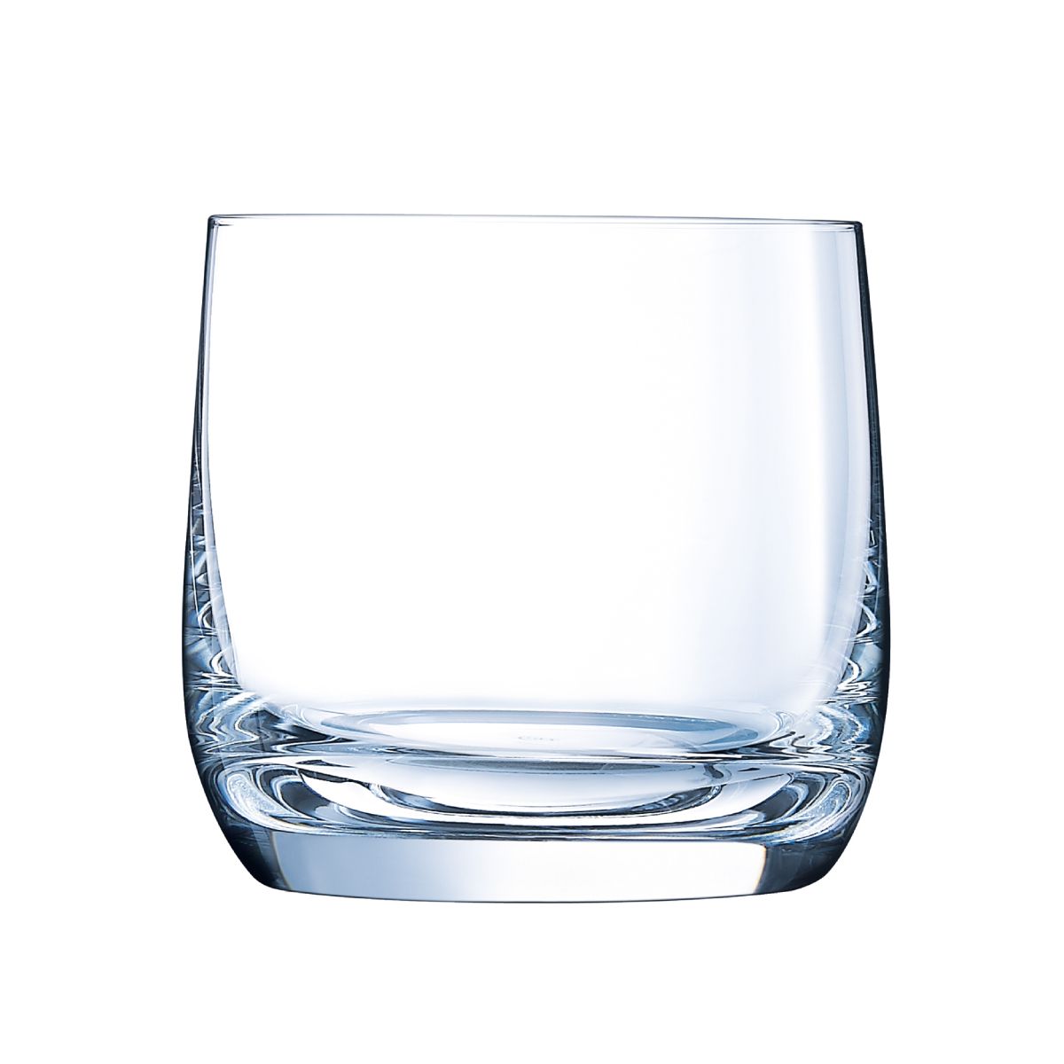 Vorderansicht eines Vigne Bechers 37 cl. aus Klarglas mit zylindrischer Form und glattem Rand.