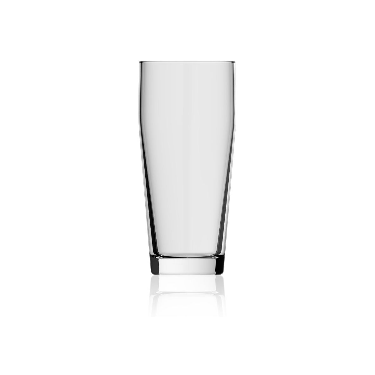Willibecher Bierglas 27 cl. aus transparentem Glas, Vorderansicht ohne Aufdruck