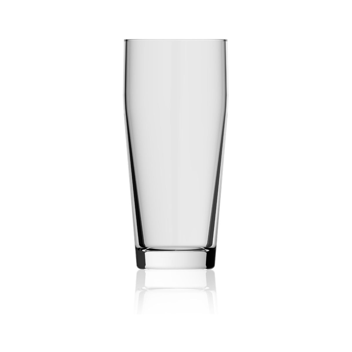 Willibecher 38 cl. aus transparentem Glas, in der Vorderansicht ohne Aufdruck, klassisches Bierglas für die Gastronomie