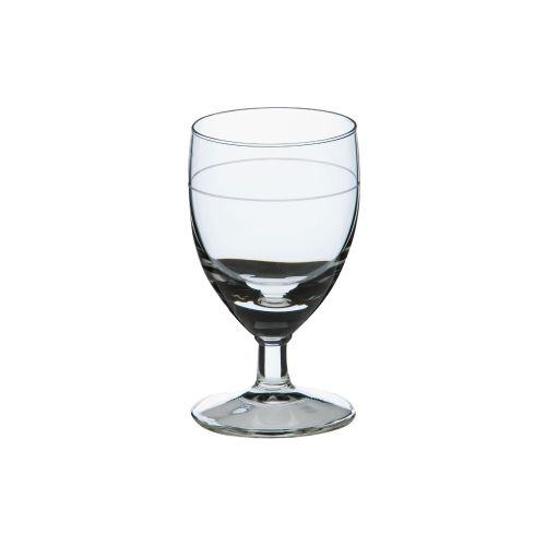 Schnapsglas mit einem Stiel von 6 cl und einem Ausguss von 3,5 cl