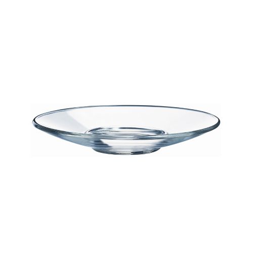 Aroma Untertasse glas 14 cm. bedrucken