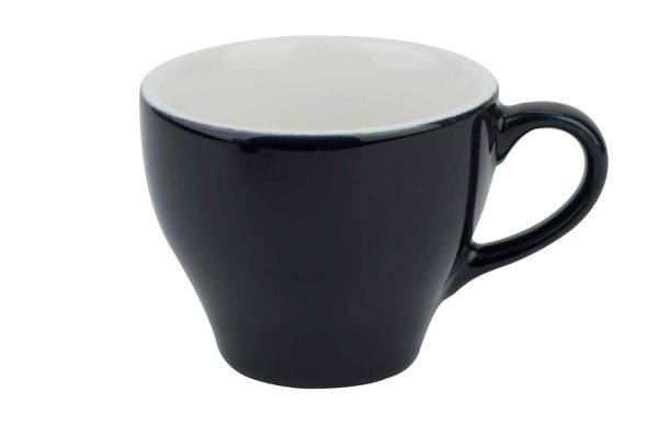 Barista Kaffeetasse in schwarz zum Bedrucken