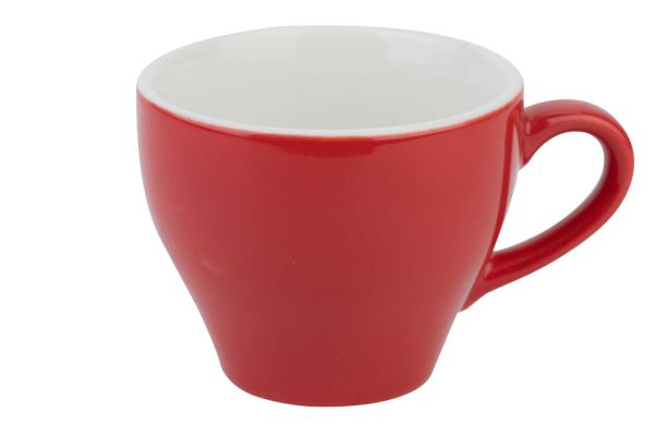 Druck rote Kaffeetasse Barista