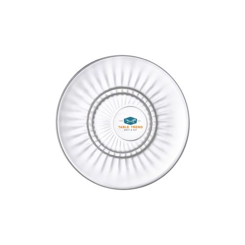 Barshine Espresso Tasse 14 cm mit mehrfarbigem TableTrend-Logo auf der Glasoberfläche.