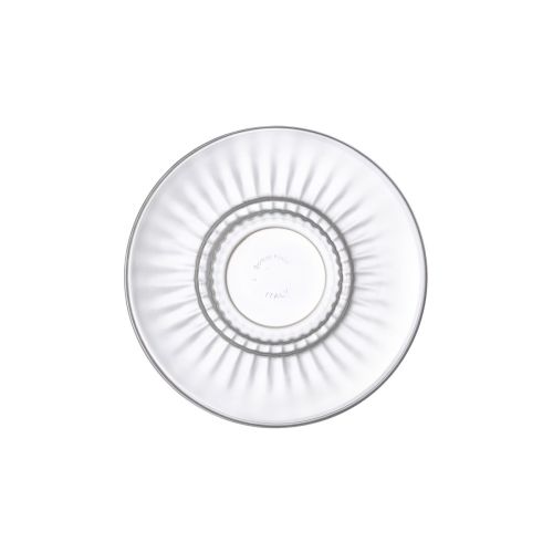 Vorderansicht der Barshine Kaffee Tasse 14 cm aus Glas, mit glatter Oberfläche und hellem Rand.