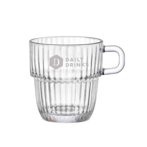 Barshine Teeglas 25 cl. mit feiner Logogravur von DailyDrinks auf der Vorderansicht.