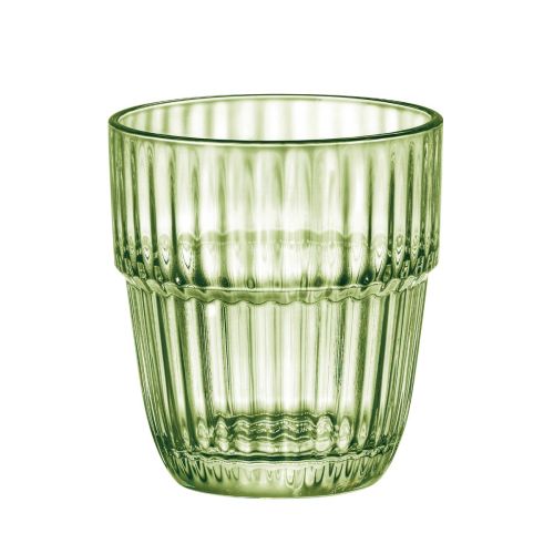 Barshine Tumbler Glas 31 cl. aus klarem grünem Glas, gerade Frontansicht mit symmetrischem und glattem Design.