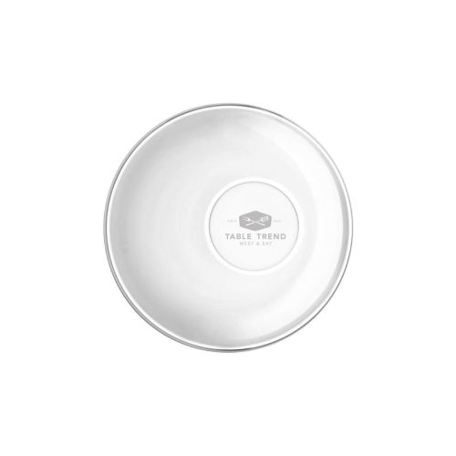 Transparente Easy Bar Espresso untertasse 14 cm mit eingraviertem TableTrend-Logo auf der Oberseite.