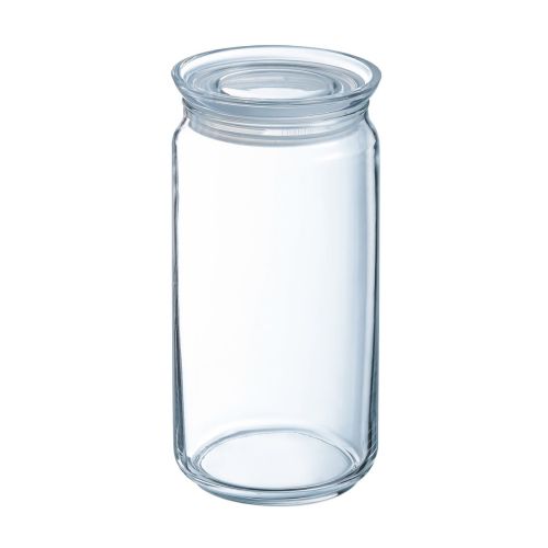 Glass mit Deckel 1,5 Liter, transparentes Vorratsglas für die Küche.