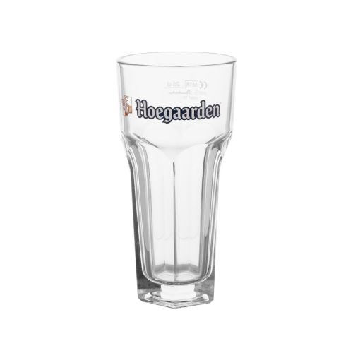 Hoegaarden Longdrink 25 cl. aus Klarglas, abgebildet in der Vorderansicht mit gerader Form und stabilem Boden.