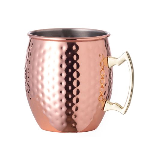 Moscow Mule becher 50 cl. (gehämmert) mit Druck