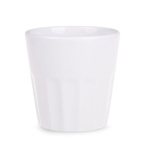 Vorderansicht der Noble Becher 26 cl. aus Porzellan mit gerader Wand und reichlich Fassungsvermögen.