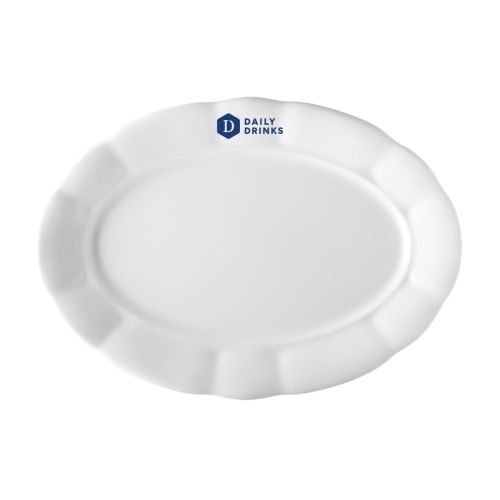 Schüssel Bernice 32 cm mit DailyDrinks-Logo in einer Farbe auf der Vorderseite.