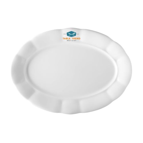 Schüssel Bernice 32 cm mit TableTrend Logo in mehreren Farben auf der Vorderseite.