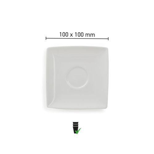 Übersicht über die Abmessungen der Squito Espressountertasse 10 cm in einer übersichtlichen Infografik.