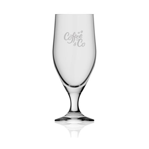 Bierglas Avano 39 cl mit eingraviertem CoffeeCo-Logo auf der Vorderseite