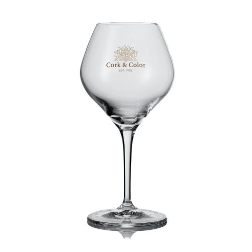 Bierglas Amoron 42 cl. mit mehrfarbigem CorkColor Logo auf der Vorderseite. Bierglas Amoron 42 cl. mit mehrfarbigem CorkColor Logo auf der Vorderseite.