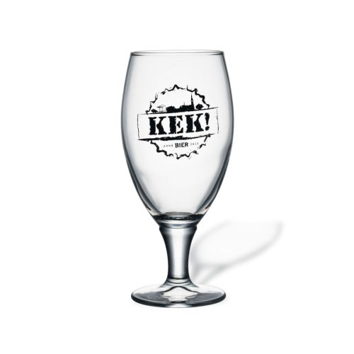 Bierglas Cheers 32,5 cl. mit einfarbigem „Kek!“-Logo auf der Vorderseite