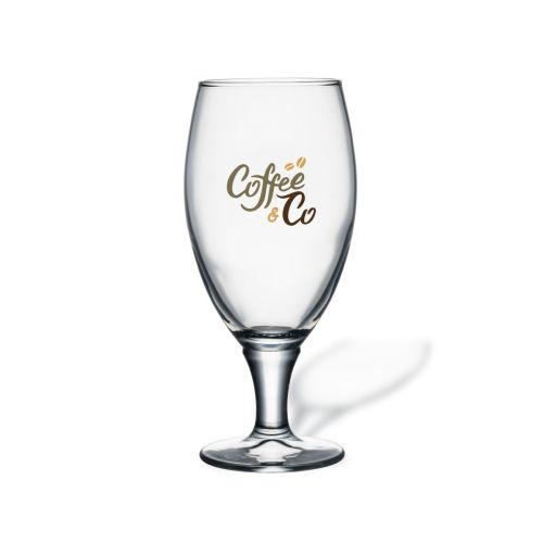 Bierglas Cheers 32,5 cl. mit mehrfarbigem CoffeeCo-Logo auf der Vorderseite