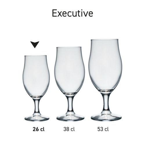 Bierglas Executive 26 cl. in Serie, mehrere Exemplare nebeneinander abgebildet