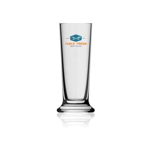 Bierglas Stange 16 cl. mit mehrfarbigem TableTrend-Logo auf der Vorderseite