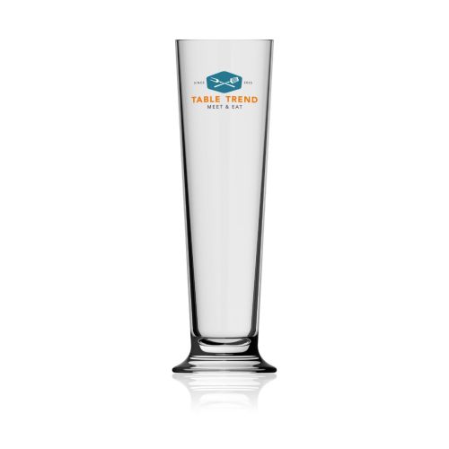 Bierglas Stange 38 cl. mit mehrfarbigem TableTrend-Logo auf der Vorderseite