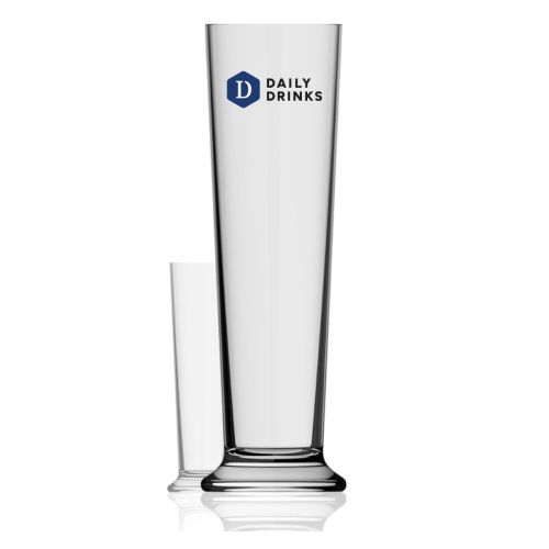 Bierglas Stange XXL 3,0 Liter transparentes Glas, mit mehrfarbigem DailyDrinks-Logo auf der Vorderseite